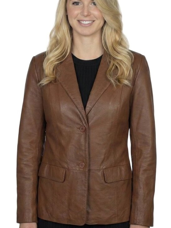 Chadwicks Jackets & Blazers - Chadwick's NWT Leather Dress Jacket Sz 12
